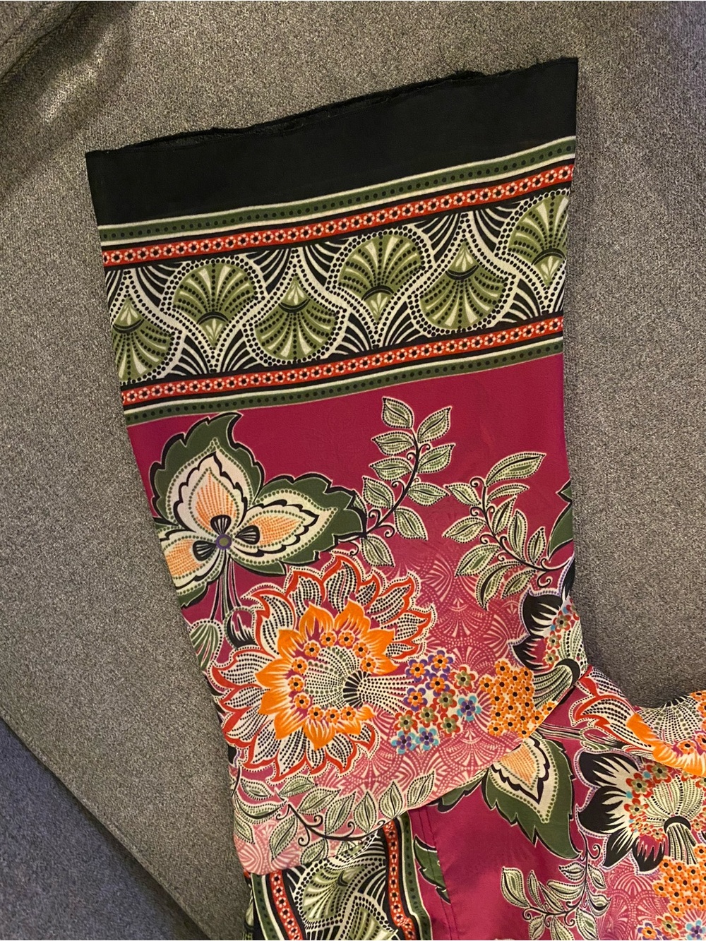 Sunny Leigh Floral Chiffon Kimono - Pink & Black Size M. Stunning Pattern! - Picture 4 of 5